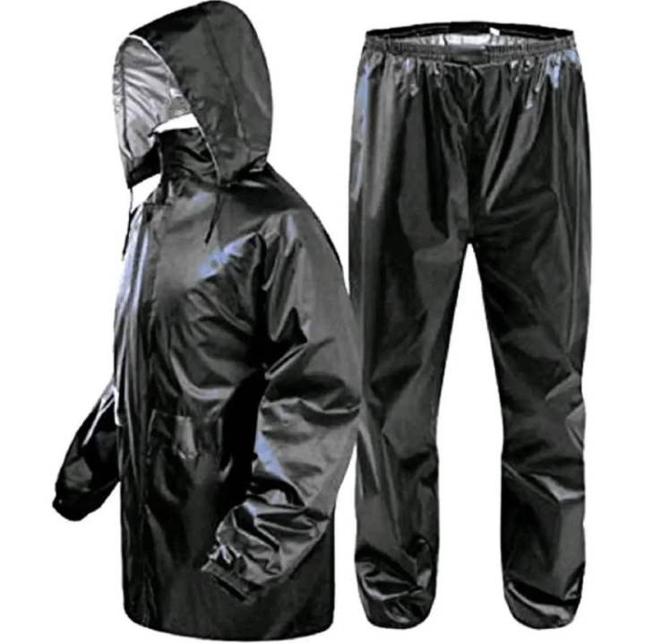 Mens Bike/Scotter Waterproof Solid Raincoat With Bag