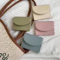 Koko Korean style wallet with magnetic buckle for women ins fashion color block dopamine coin purse card holder short wallet #88013. 