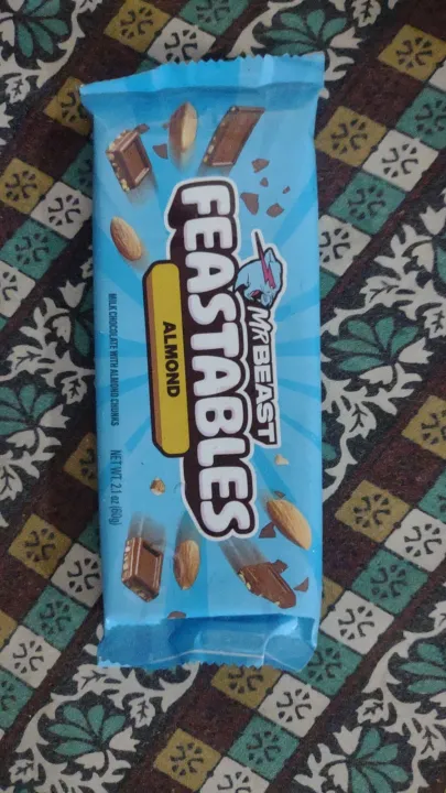 MrBeast%20Feastables%20New%20Formula%20Almond%20Chocolate%2060%20Grams%20-%20Image%202