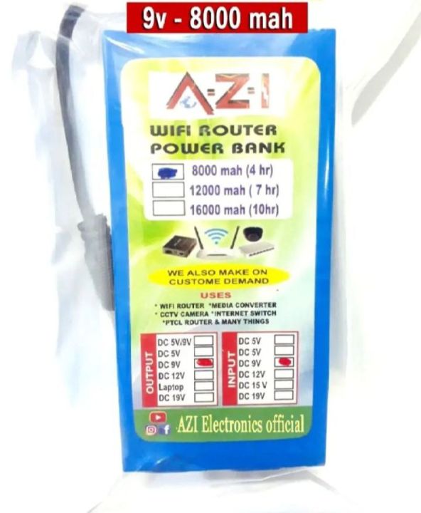 Wifi Router 9V Power Bank