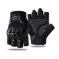 Summer Motorcycle Half Finger Gloves Outdoor Cycling Breathable Glove Motorbike Drop-Resistant Gloves.