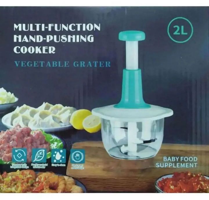 Multi Function Hand Pushing Cooker Chopper Manual Tekan Chop Chopper Blender Manual