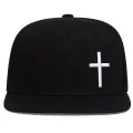 Unisex Cross Embroidery Hip-hop Hats Spring Autumn Outdoor Adjustable Casual Baseball Caps Sunscreen Hat. 