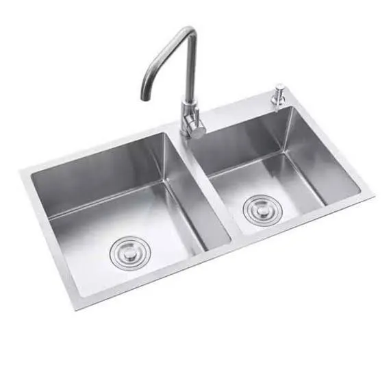 Kitchen%20Sink%20Stainless%20steel%20Double%20bowl%20Handmade%20%2018x32%20Matt%20Finish%20(Basket%20+%20waste%20pipe)%20-%20Image%202