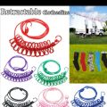 1pcs Portable Clothesline Windproof Clothes Rope Drying Rack Cloth Hanging Line Outdoor Camping Traveling Indoor Multifunction Tools *190cm rope and 12clips*. 