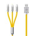 TRANSFORMERS TF-A03 3 in 1 Charging Cable 3.5A 100W Fast Charger Micro USB Type-C Data Cable For iPhone 14 Samsung Xiaomi Huawei. 