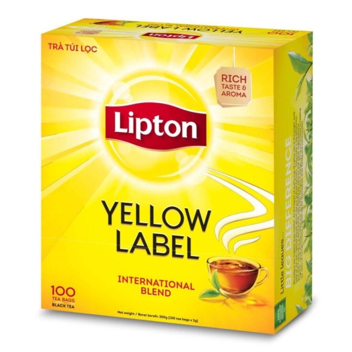 Lipton Yellow Label Tea Lipton Powdered Tea 2 Grams X 100 Packets