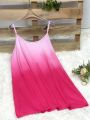 Plus Size Women's Gradient Sleeveless Tank Top Flowy Casual Summer Blouse with Scoop Neckline Perfect for Daily Wear.