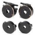 Machined Brass Steering Knuckle and Rear Axle Tube Cap Weights for Vanquish H10 Optic Lowering Center of Gravity Upgrades. 