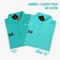 Warrix Polo Shirt Warrix Shirt, Classic Polo Model, Short Sleeves, Collar, Solid Color, No Need to Iron Wa3315 Wa-3315 Wa-3315N Micro Polyester Fabric Blue/Pink/Jaumala/Green/Red/Yellow. 