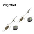 Pre-tied Carp Fishing Hair Rigs，Method Feeder with Double Hooks. 