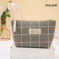New Canvas Cosmetic Bags Zipper Opening Key Card Holder Cartoon Student Pencil Case Coin Purse Ladies Hand Portable Storage Bag. 