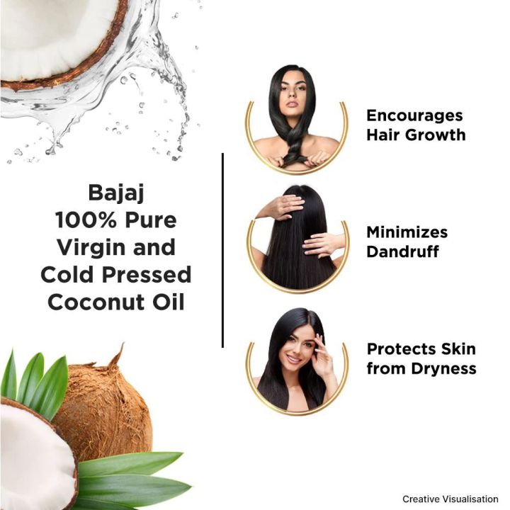 Bajaj%20100%25%20Pure%20Coconut%20Oil%20250ml%7C%20Virgin%20&%20Cold%20Pressed%20%7CRepairs%20Damaged%20Hair%20&%20Moisturizes%20Skin%20%7C%20Coconut%20Hair%20oil%20%7C%20Virgin%20Coconut%20Oil%20%7C%20Extra%20Virgin%20Coconut%20Oil%20-%20Image%203