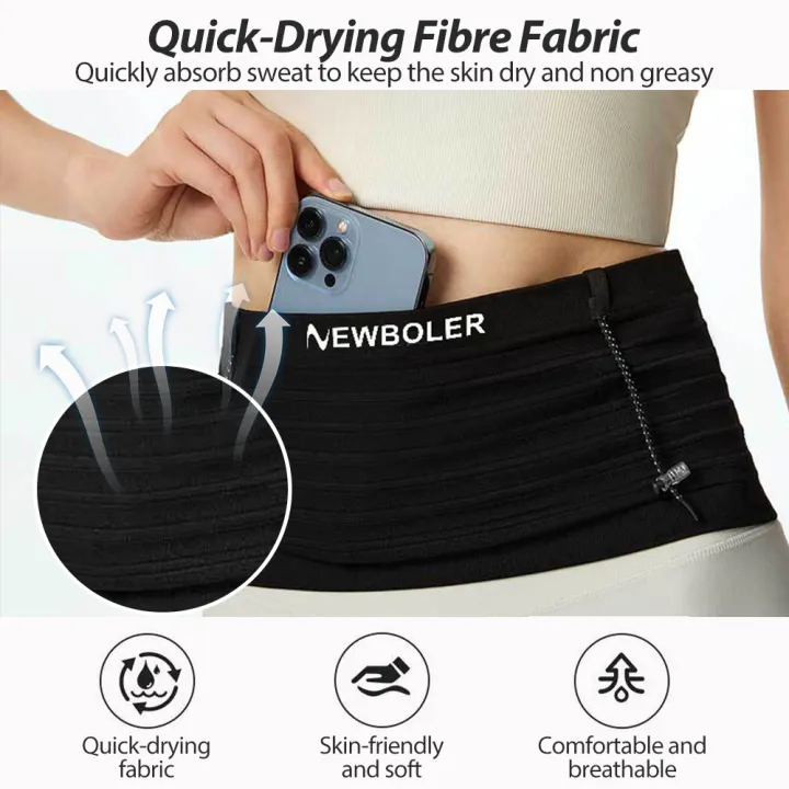 NEWBOLER%20Running%20Waist%20Bag%20Men%20Women%20Trail%20Running%20Belt%20Hydration%20Waist%20Pack%20Gym%20Fitness%20Sports%20Phone%20Bag%20Marathon%20-%20Image%204