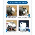 2Pcs DIY Devil Eyes LED Halo Rings Kit 2.5 inch Projector Car Headlight 360 Degree Demon Eyes LED Lights Modified Q5 Hela Lens. 