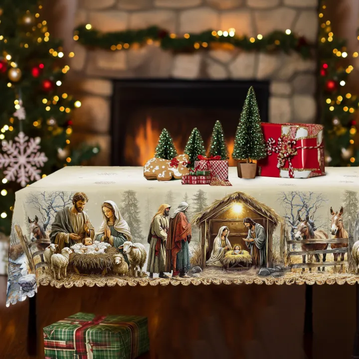 1Pc%20Christmas%20Tablecloth%20with%20Nativity%20Scene,%20Yule%20Home%20Party%20Decor%20for%20Indoor%20Outdoor,%20Xmas%20Round%20Rectangular%20Table%20Cloth%20-%20Image%203