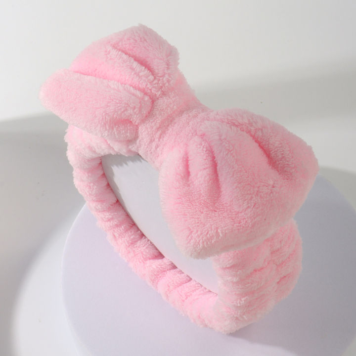 Bow%20Headband%20Wristband%20Set%20Towel%20Elastic%20Soft%20Washing%20Face%20Shower%20Make%20up%20Yoga%20Sports%20Skincare%20Headband%20for%20Women%20Girls%20-%20Image%203
