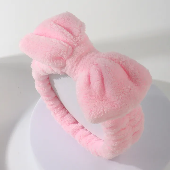 Bow%20Headband%20Wristband%20Set%20Towel%20Elastic%20Soft%20Washing%20Face%20Shower%20Make%20up%20Yoga%20Sports%20Skincare%20Headband%20for%20Women%20Girls%20-%20Image%203
