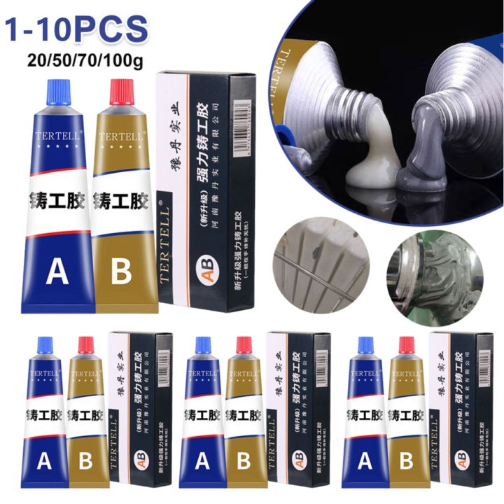High Strength Metal Repair Glue Strong Cold Welding Glue Magic Plastic Repair Casting Adhesive Heat Resistance AB Glue Sealant