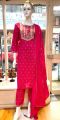 Cotton Kurti/Pants Sets For Women In Pink Colour. 