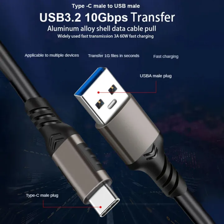 USB3.2%20Gen2%2010Gbps%20Cable%20USB%203.0/3.1/3.2%20Cable%20USB%20A%20to%20USB%20Type%20C%20Data%20Transfer%20SSD%20Hard%20Disk%20Cable%203A%2060W%20QC%203.0%20-%20Image%203