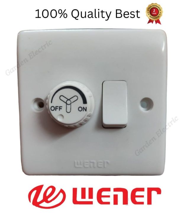 Fan Regulator Dimmer With Switch-2 Year Guarantee.