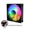 MANMU PC Case Computer Fan Radiator RGB Fan Computer Case 120mm Cooling Fan For PC.