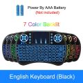 I8 Backlit Mini Wireless Keyboard English 2.4G Air Mouse Remote Touchpad for Android TV Box PC X96 H96 Max 7 Color. 
