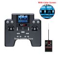 HotRC HT-8A 8CH 2.4Ghz FHSS Remote Control Transmitter with F-08A Receiver Color Screen For RC Car Boat Helicopter Plane Upgrade. 