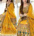 Mirror & Handwork Heavy Embroidered Net Mehndi Bridal Lehenga Dress 2024 (Unstitched)

Amazing Look. 