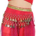 Metal Coins Child Waist Chain Hip Scarf Child Belly Dance Indian Dance Belt For Kids Dacning Waist Belt Chain. 