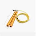 High Fast Speed Rope Wire Rope Jump Skipping Black Rope Aluminum Handle Adjustable Steel For Fitness with Durable Opp Bag. 