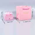 New Rose Flower Jewelry Box for Necklace Pendant Valentine's Day Gift Organizer Plastic Paper Packaging Display Box For Women. 
