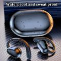 Bluetooth 5.3 Headphones Ear Hook Earphones Wireless Earphones HiFi Stereo Waterproof Headset Noise Reduction Earbuds for Phone.