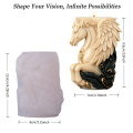 3D Mystical Pegasus Wings Candle Mold, Realistic Feather and Mane Details, Reusable and Easy to Clean, DIY Scented Candle Mold.