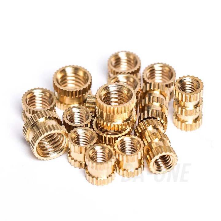 Knurl Insert 10PCS M2 2.5x3.2mm Brass Insert Nut Thread Knurled Embedment Nuts Hot ...