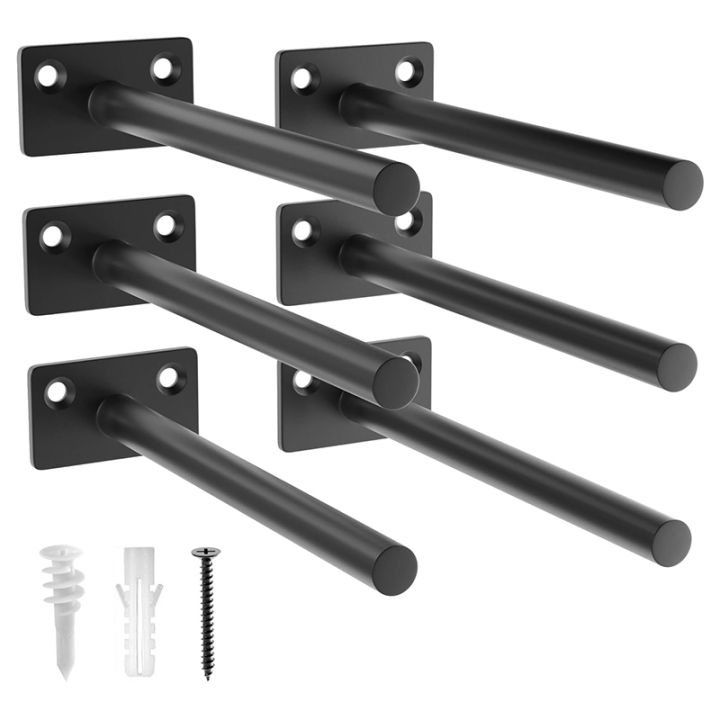 2/4/6 Pack-6 inch Floating Shelf Bracket, Hidden Brackets for Wood Shelf