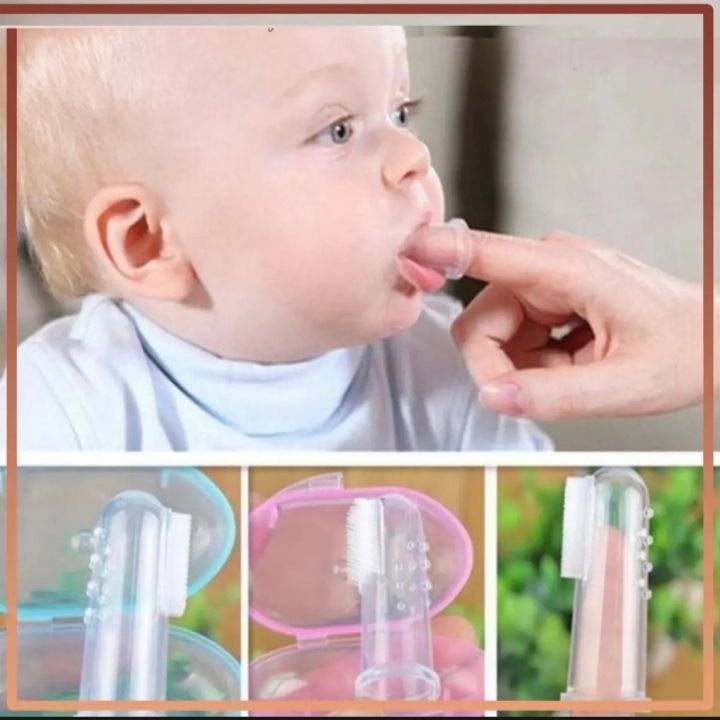 Silicone Baby Toothbrush And Tongue Cleaner