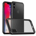 Iphone X  Rugged Defender Carbon Fiber Texture Shockproof TPU + PC Case. 