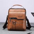 New Men Crossbody Bag Shoulder Bags Vintage Handbags Large Capacity PU Leather for Man Messenger Tote. 