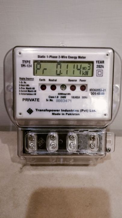 Digital Electricity Meter Single Phase 2 Wire Digital Sub Meter