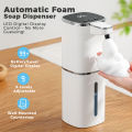 Induction Hand Sanitizer, Automatic Liquid Soap Dispenser, Foam Hand Washing Machine, 400ml Liquid Rechargeable Bathroom Hand Sa.
