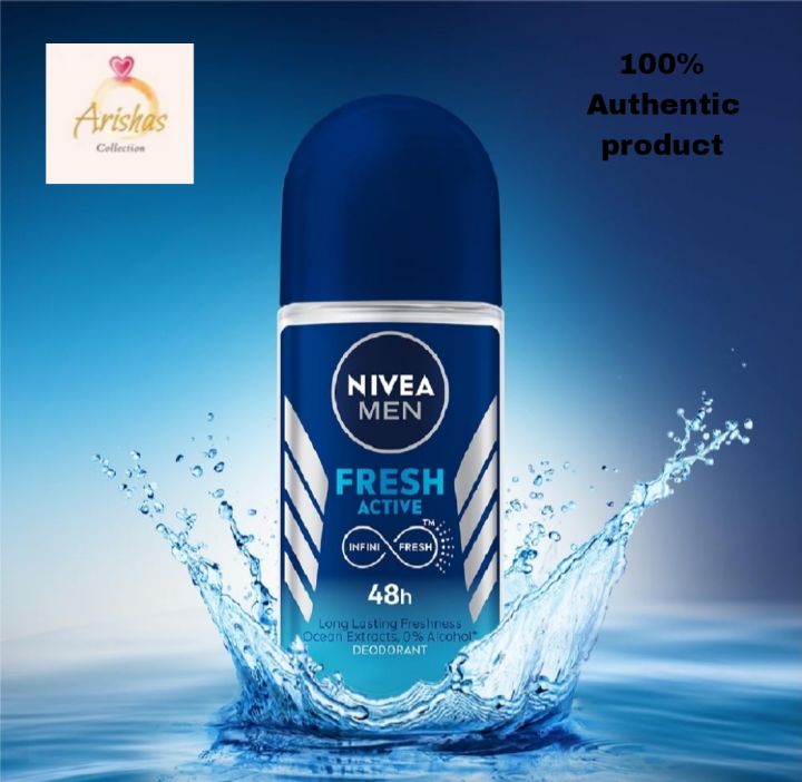 International Products Nivea Men Fresh Active Deodorant Roll On - 50ml