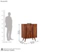Lynton Bar Cabinet
(Honey Finish). 