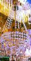 One Light Hanging Crystal Fanoos Ceiling Decoration. 