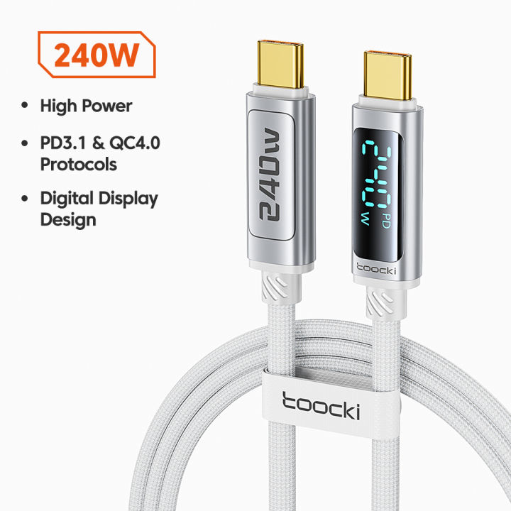 Toocki%20240W%20USB%20C%20TO%20C%20Cable%20PD%203.1%20Fast%20Charge%20Type%20C%20To%20Type%20C%20Display%20Cable%20For%20iPhone%2015%2016%20%2012%2013%20%20S23%20Macbook%20-%20Image%208