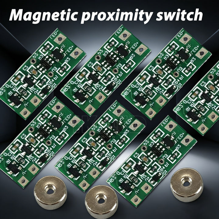 Magnetic Induction PCB DC 5V 12V 24V for Book Light, Box Light,Automatic ON/OFF Magnetic Proximity Switch LED Light Sensor