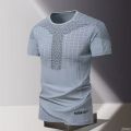 Summer Quick Drying Clothes 3D Printed Men's T-shirt, Oversized Loose Round Neck Short Sleeved Shirt.
