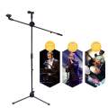 Iremax microphone stand, microphone stand, condenser microphone stand, high-low adjustment, 105-185 m Folding lightweight handheld boom microphone stand condenser microphone stand. 