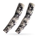 UV Protection Tattoo Arm Sleeves Cycling Unisex Cooling Ice Silk Breathable Stretchable Seamless Fishing Driving Tattoo Cover Up.